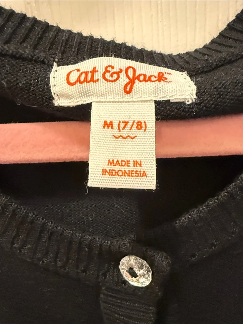 Cat & Jack Black Button-Up Kids Cardigan
